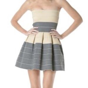 Pleasure doing business sz S ivory bandage dress